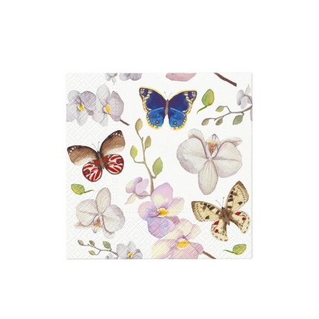 PAW Everyday 3ply Paper Napkin 20pk Orchidea Butterfly