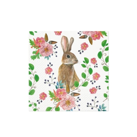 PAW Everyday 3ply Paper Napkin 20pk Rabbit Berries