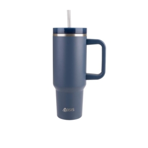 Oasis Commuter Double Wall Insulated Travel Mug 1.2L Indigo