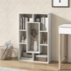 Costway open bookshelf geometric bookshelf 7-cube bookcase decorative display shelf storage shelving for living room