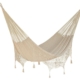 Deluxe Outdoor Cotton Mexican Hammock  in Cream Colour Queen Size