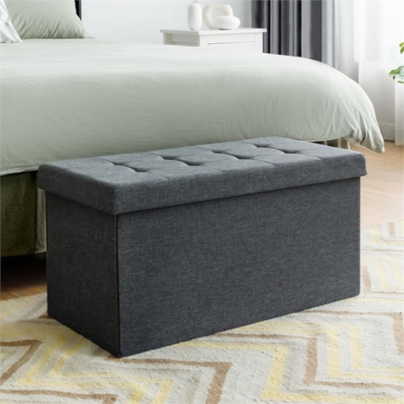 Costway oldable storage ottoman