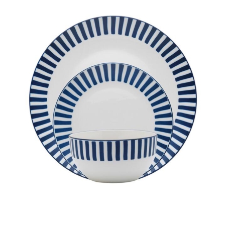 Porto Lido Dinner Set 12pc Blue and White