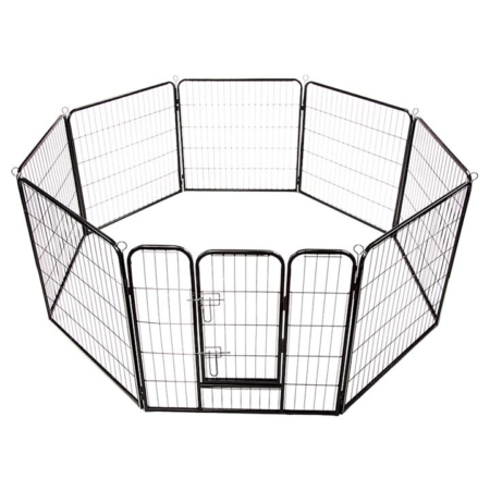 8 Panel Heavy Duty Pet Dog Playpen Puppy Exercise Fence Enclosure Cage