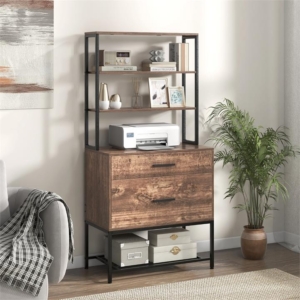 Costway filing cabinet with shelves