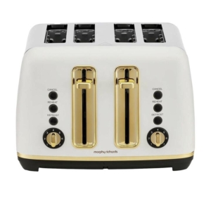 Morphy Richards Ascend Soft Gold 4 Slice Toaster White