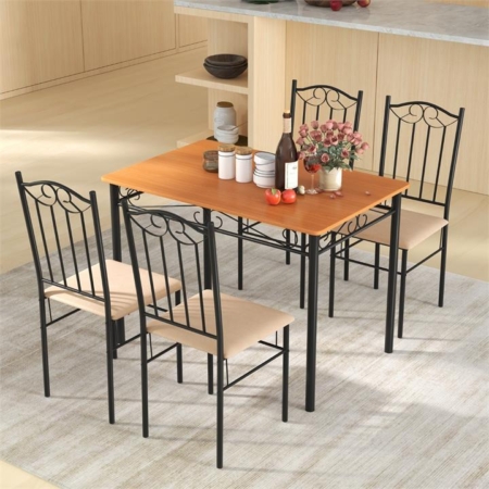 5-piece dining table and chairs set