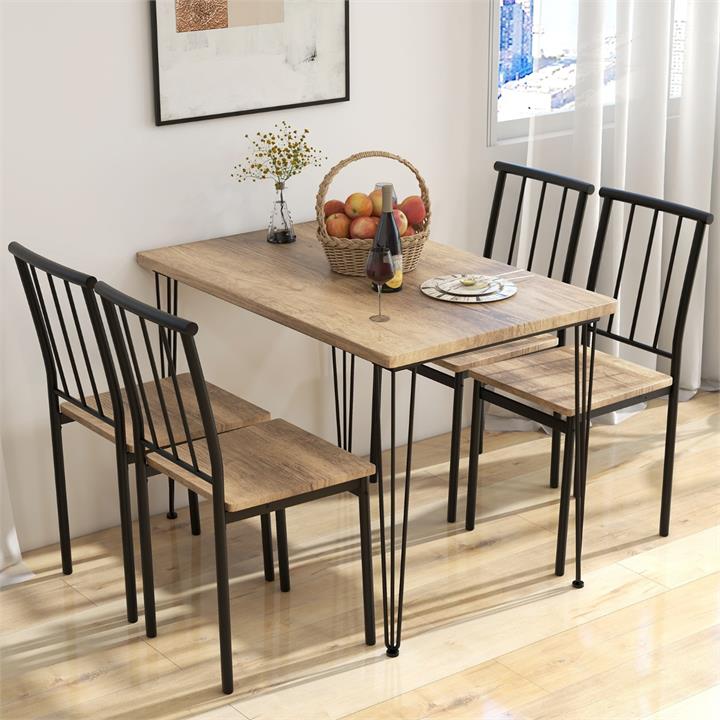 5 piece dining table set for small space dining table set for 4 kitchen table with chairs dining set for kitchen rustic dining room table set for 4 kitchen dining table set of 5 space-saving kitchen table and chair set with metal frame