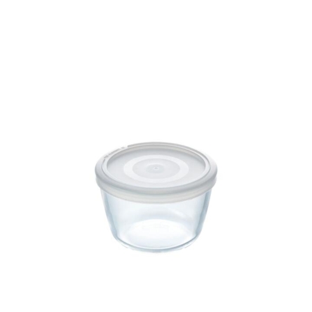 Pyrex Cook & Freeze Round Tall Glass Storage 600ml White