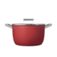 Smeg Non Stick Casserole with Lid 26cm - 7.7L Red