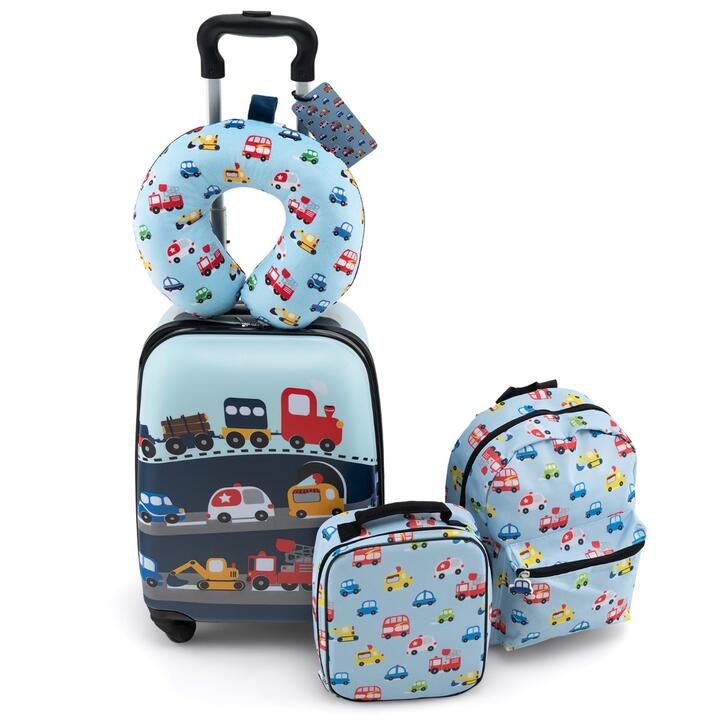 5 piece kids luggage set