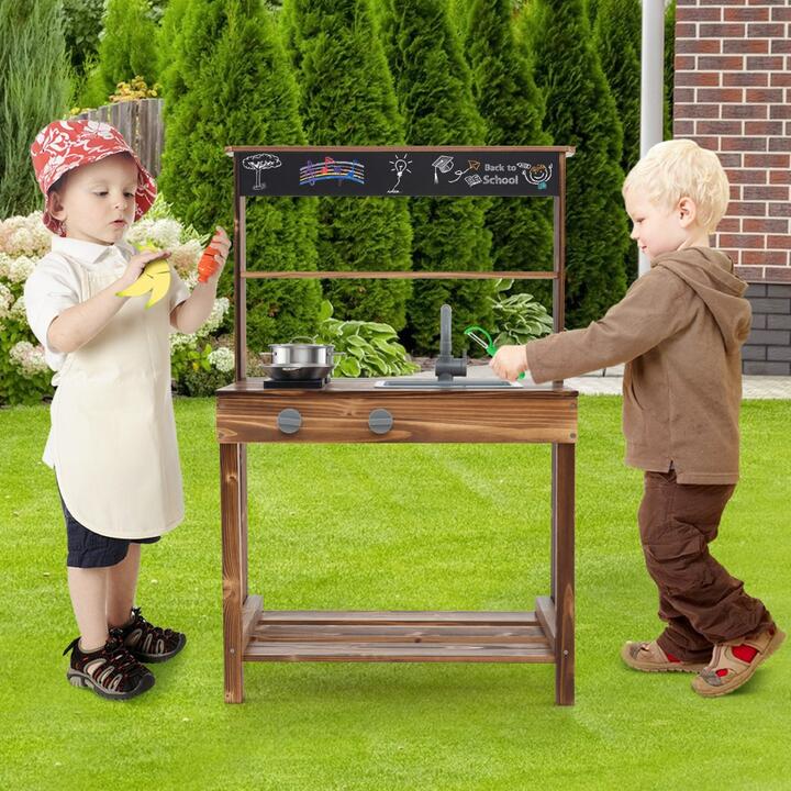 outdoor mud kitchen for kids