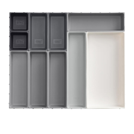 Joseph Joseph Blox Drawer Organiser Set 10pc Grey