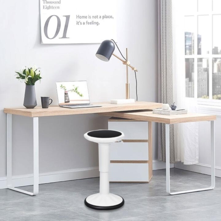 Adjustable wobble stool