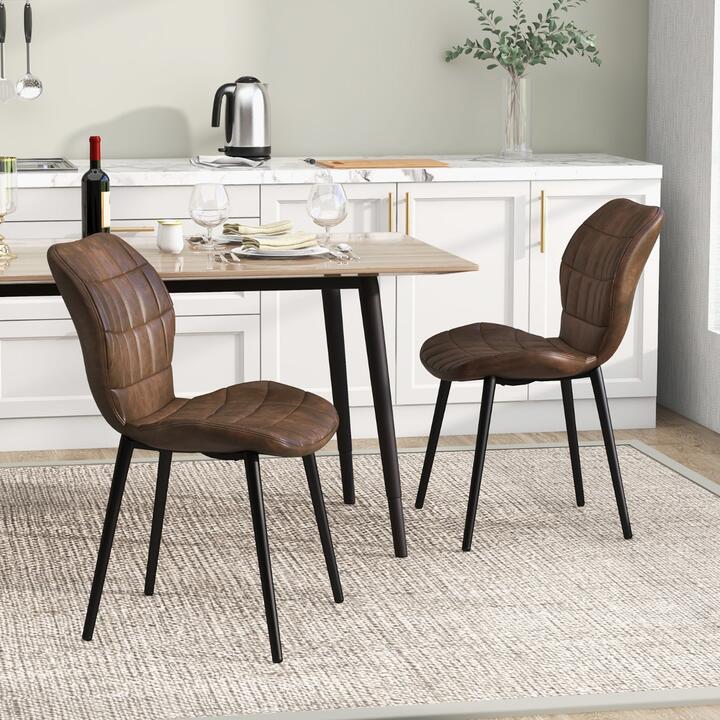 set of 2 dining chairs