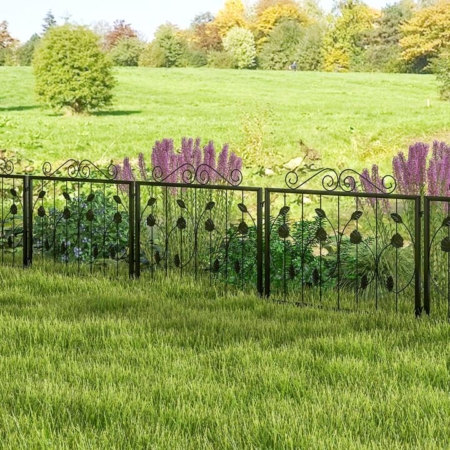 Outdoor decorative garden fence