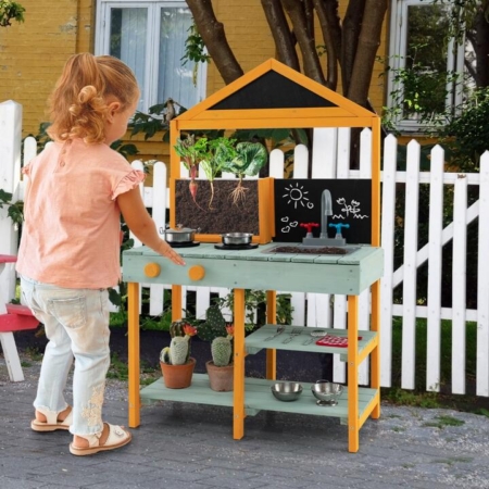 outdoor mud kitchen for kids