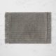 Salisbury & Co Fringe Rectangular Placemat 45x30cm Dark Grey