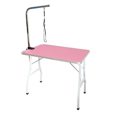 Floofi Pet Grooming Table 90cm Single Pole (Pink) FI-GT-101-LZ