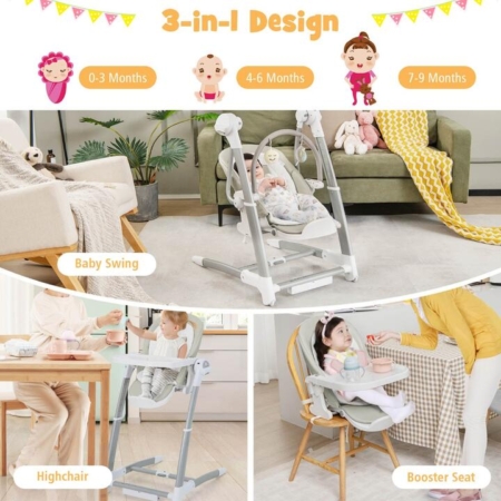 3-in-1 baby high chair