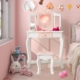 Costway kids dressing table set