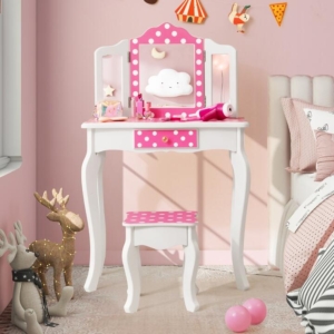 Costway kids dressing table set