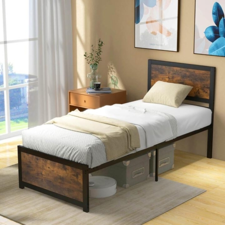 Costway metal platform bed frame