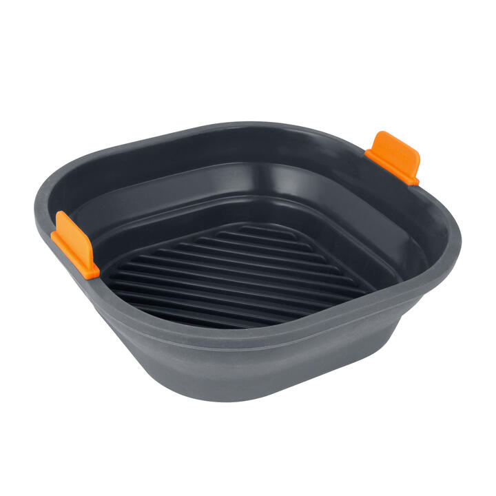 Bakemaster Silicone Square Collapsible Air Fryer Insert 21cm