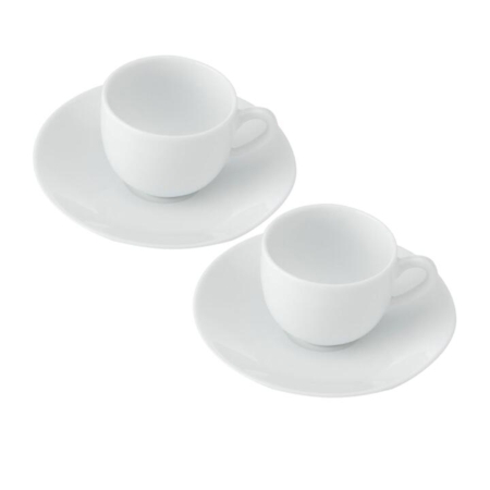 Mikasa Chalk Espresso Cup and Saucer 90ml Set of 2