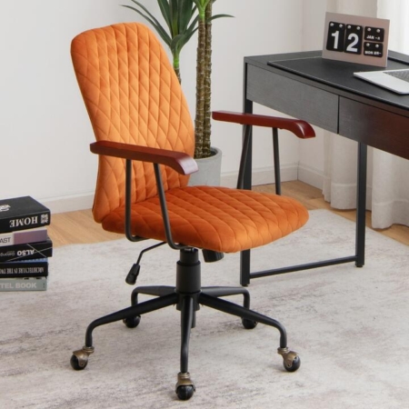 velvet office chair