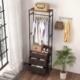 Costway clothing rack with drawers and shelves