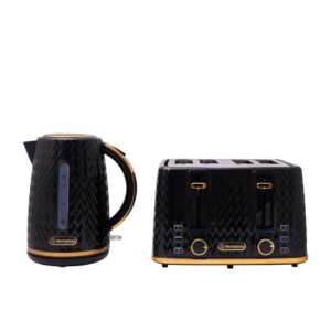 Westinghouse Kettle and Toaster Pack Black - Zigzag Pattern