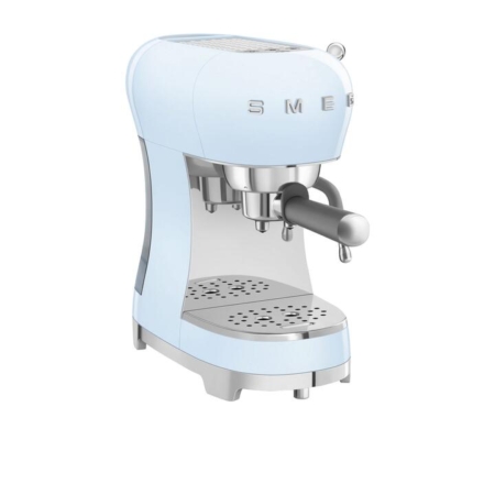 Smeg 50's Retro Style ECF02 Espresso Coffee Machine Pastel Blue