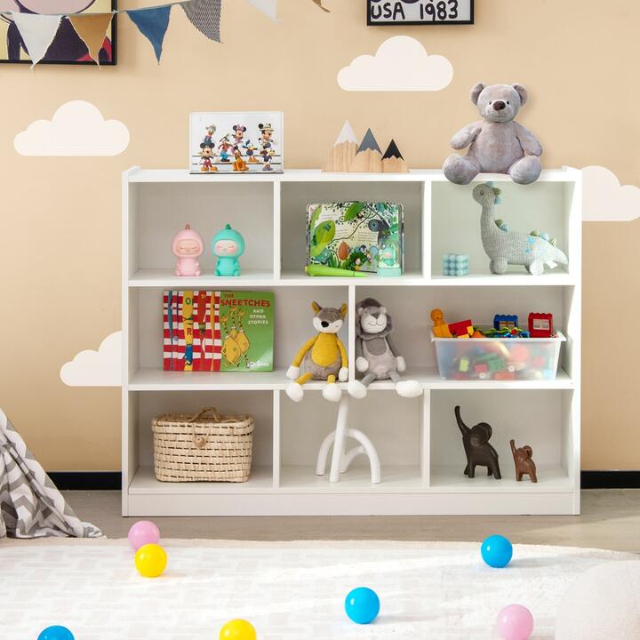 8-cube kids bookcase