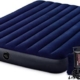 INTEX QUEEN DURA-BEAM CLASSIC DOWNY AIRBED W/ HAND PUMP