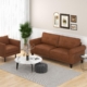 Leather couch for living room