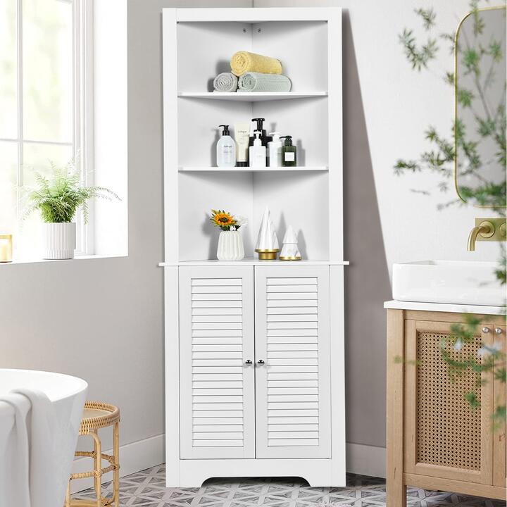 Costway bathroom corner cabinet