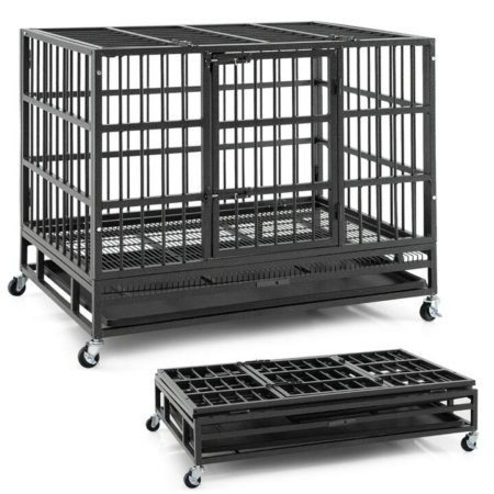 foldable heavy-duty dog cage