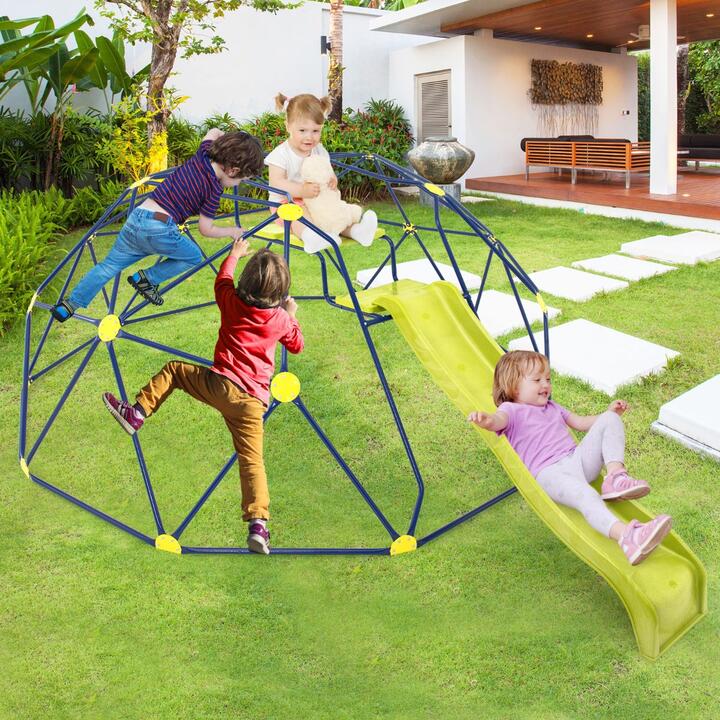 Costway climbing dome with slide