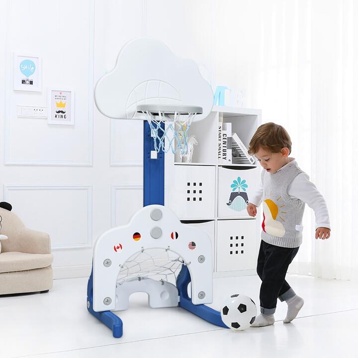 3-in-1 toddler basketball hoop