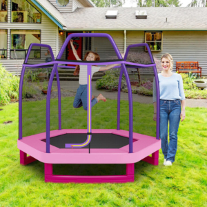 trampoline with enclosure