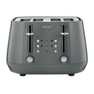 DeLonghi Eclettica CTY4003G 4 Slice Toaster Pebble Grey