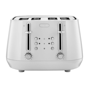 DeLonghi Eclettica CTY4003W 4 Slice Toaster Whimsical White