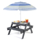 sand and water activity wooden outdoor convertible table