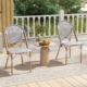 Costway outdoor bistro chairs set of 2