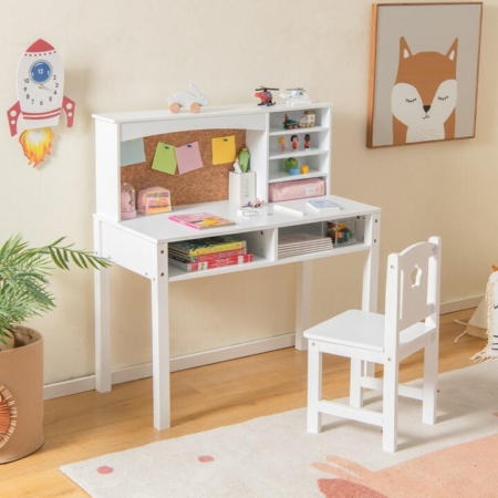 kids study desk and chair set