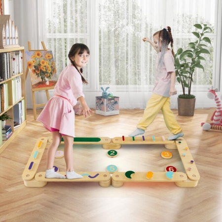 wooden balance beam for kids