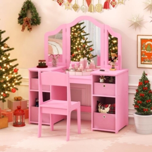 kids vanity table and chair set