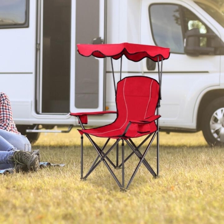 Costway camping chair with shade canopy