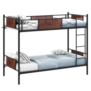 Costway Metal bunk bed single over single with ladder